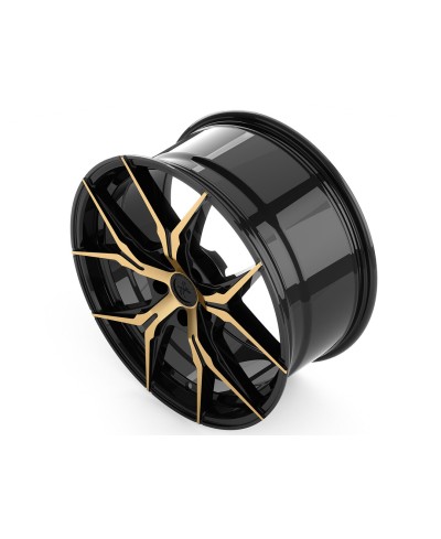 KESKIN KT19N BLACK FRONT GOLD 8,5x19 5/108 ET45 Alésage 72,6