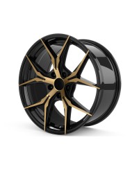 KESKIN KT19N BLACK FRONT GOLD 8,5x19 5/112 ET30 Alésage 72,6