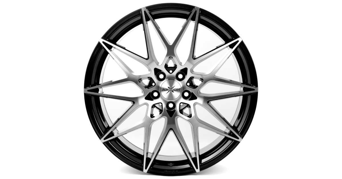 Jante ALU Axxion AX9 SP+ Noir, Face polie 9X20 5/112 ET25, Alésage 66.6