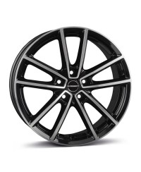 Jante Alu BORBET W Black Glossy Polished 8x19 5x112 ET37 , Alésage 66.6