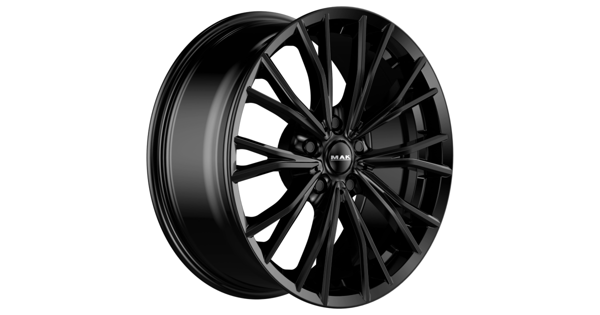 Jante Alu MAK MARK GLOSS BLACK 7,5x17 5x112 ET24 , Alésage 66.6