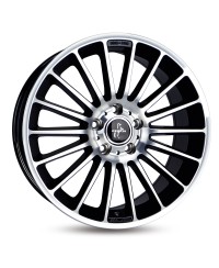 Jante Alu Keskin KT15 Speed Black Front Polished 8x18 5x112 ET45 ,Alésage 66.6