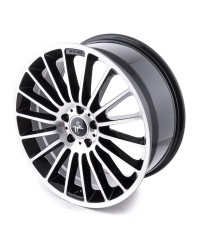 Jante Alu Keskin KT15 Speed Black Front Polished 8x18 5x112 ET45 ,Alésage 66.6