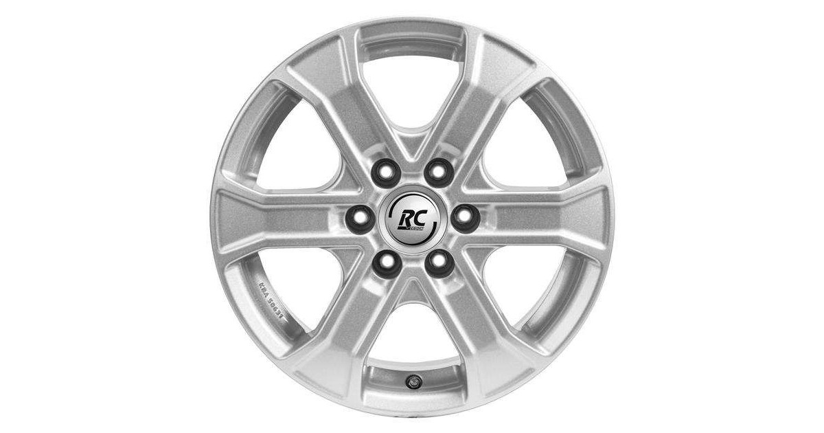 Jante Alu RC Design RC31 Crystal Silver 7x16 6x139,7 ET55  , Alésage 93.1
