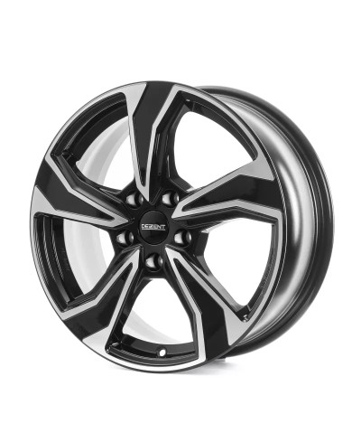 Jante Alu Dezent KB Noir ,Face polie 8x19 5x112 ET40 , Alésage 57.1