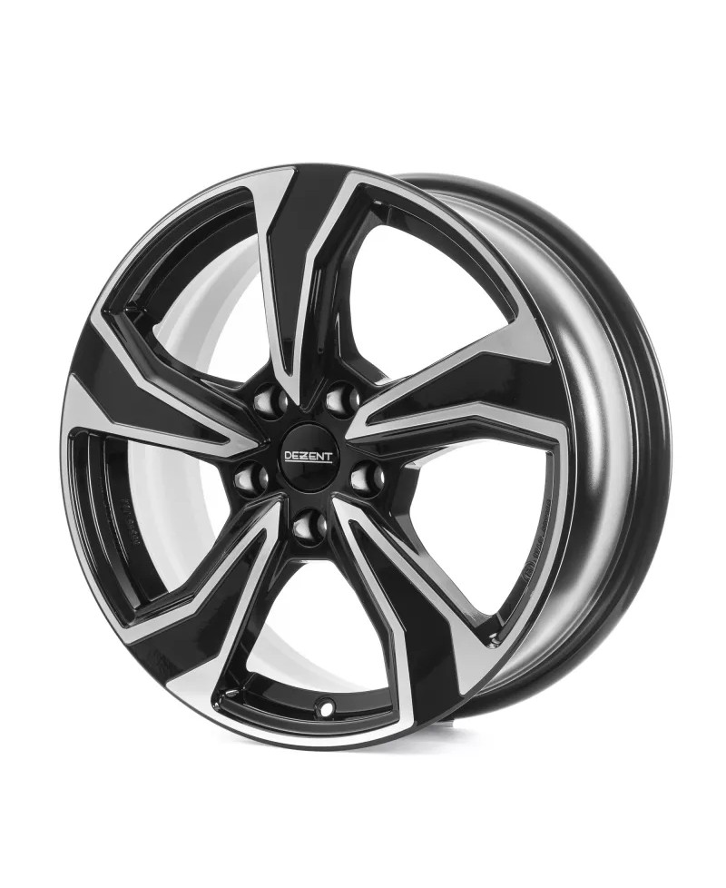 Jante Alu Dezent KB Noir ,Face polie 8x19 5x112 ET40 , Alésage 57.1
