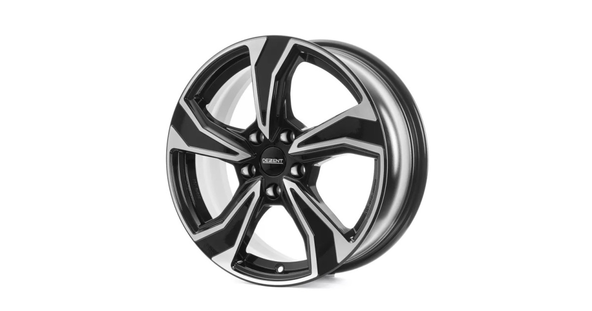 Jante Alu Dezent KB Noir ,Face polie 8x19 5x112 ET40 , Alésage 57.1