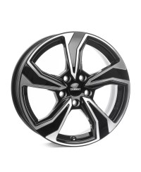 Jante Alu Dezent KB Noir ,Face polie 8x19 5x112 ET40 , Alésage 57.1