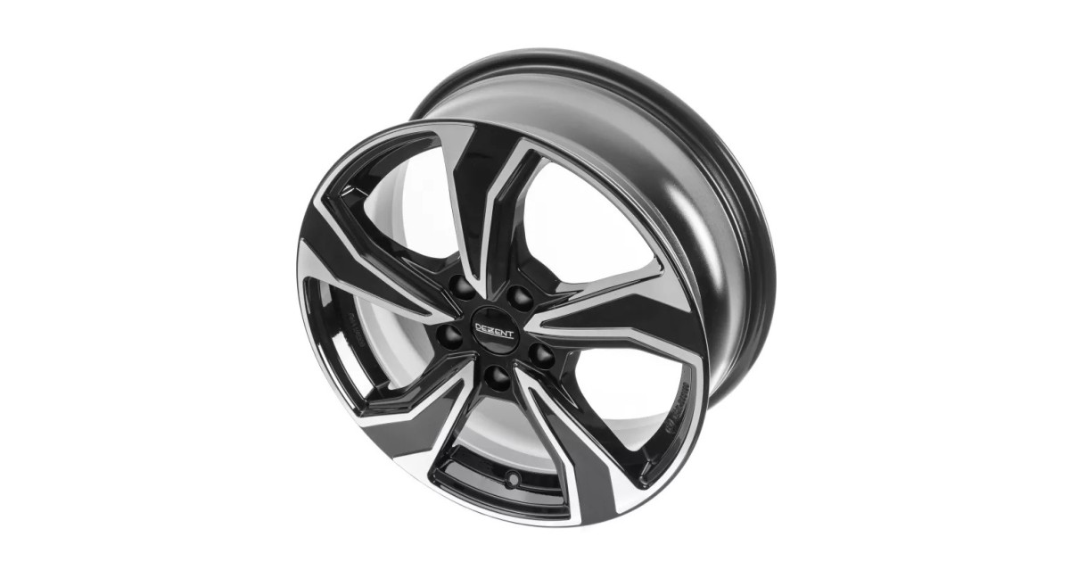 Jante Alu Dezent KB Noir ,Face polie 8x19 5x112 ET40 , Alésage 57.1