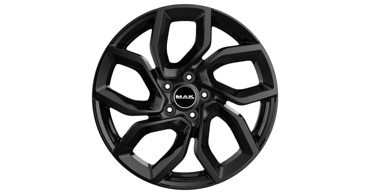 Jante Alu MAK APOLLO GLOSS BLACK 6,5x16 5x110 ET35, Alésage 65.1