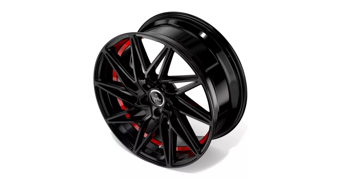 KESKIN KT20 Future BLACK PAINTED RED INSIDE  8,5x20 5/112 ET30 Alésage 72,6