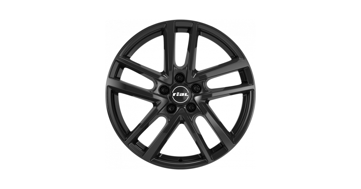 Jante Alu Rial Astorga Diamond-Black 6,5x16 5x108 ET50  , Alésage 63.4