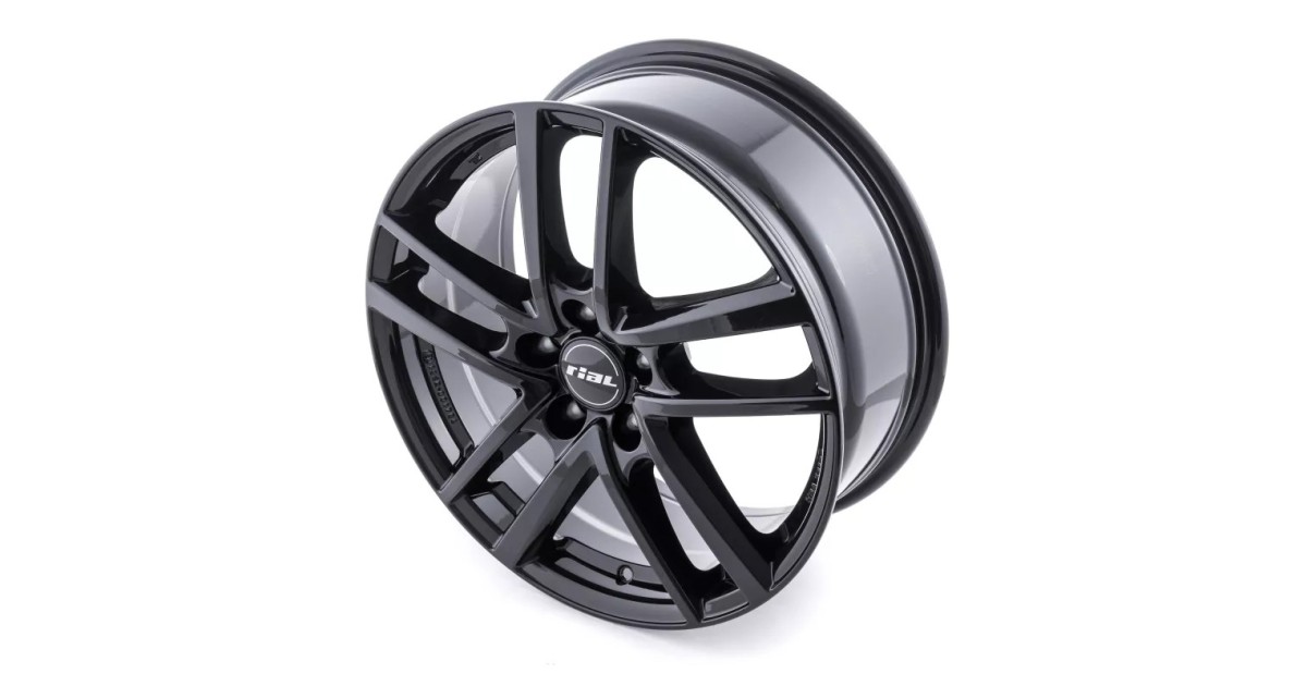 Jante Alu Rial Astorga Diamond-Black 6,5x16 5x108 ET50  , Alésage 63.4