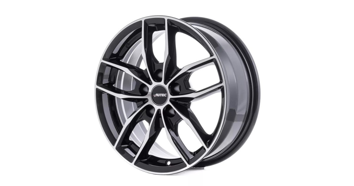 Jante Alu Autec Bavaris Black Polished 7x17 5x112 ET54  , Alésage 66.6