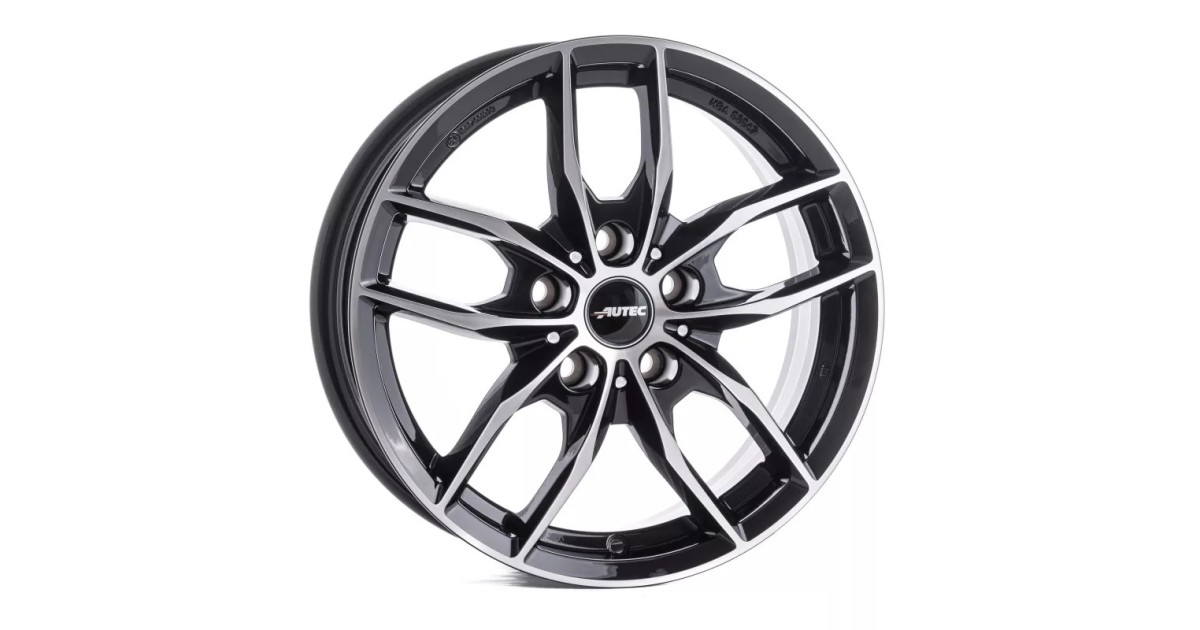 Jante Alu Autec Bavaris Black Polished 7x17 5x112 ET54  , Alésage 66.6