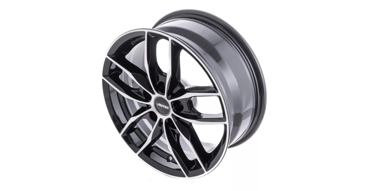 Jante Alu Autec Bavaris Black Polished 7x17 5x112 ET54  , Alésage 66.6