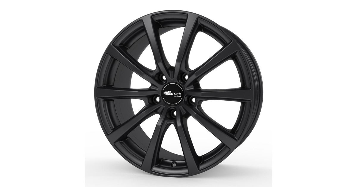 Jante Alu Brock B32 Black Clear Matt 9,5x19 5x114.3 ET45 , Alésage 64.1
