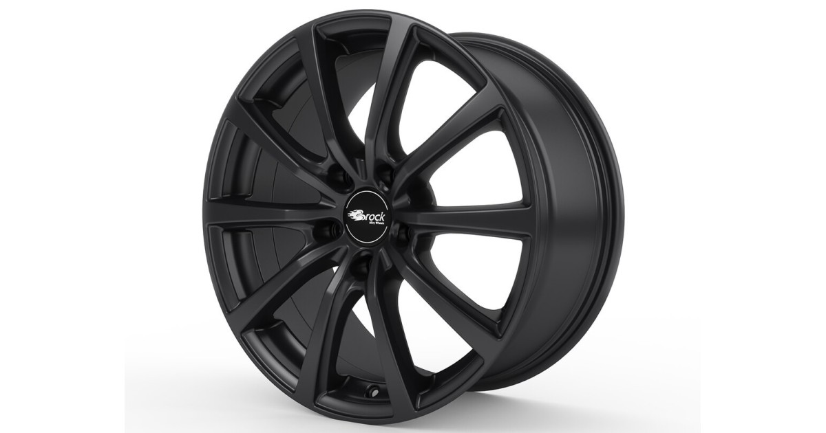 Jante Alu Brock B32 Black Clear Matt 9,5x19 5x114.3 ET45 , Alésage 64.1