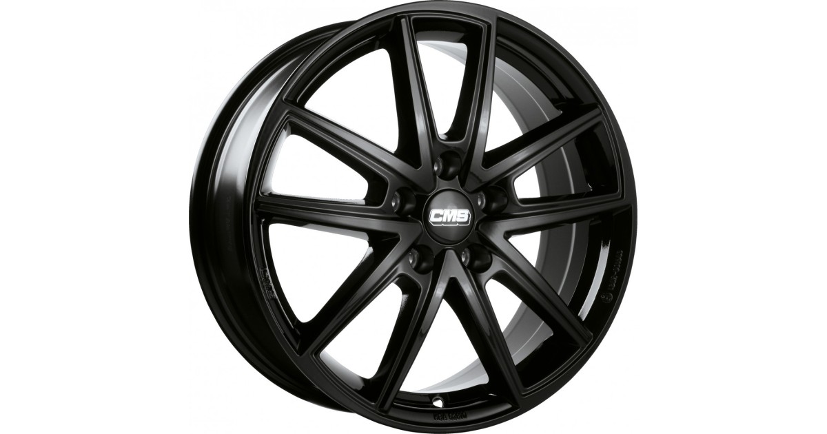 Jante ALU, CMS C30 Noir Brillant, 7.5X19 5/112 ET50, Alésage 57.1
