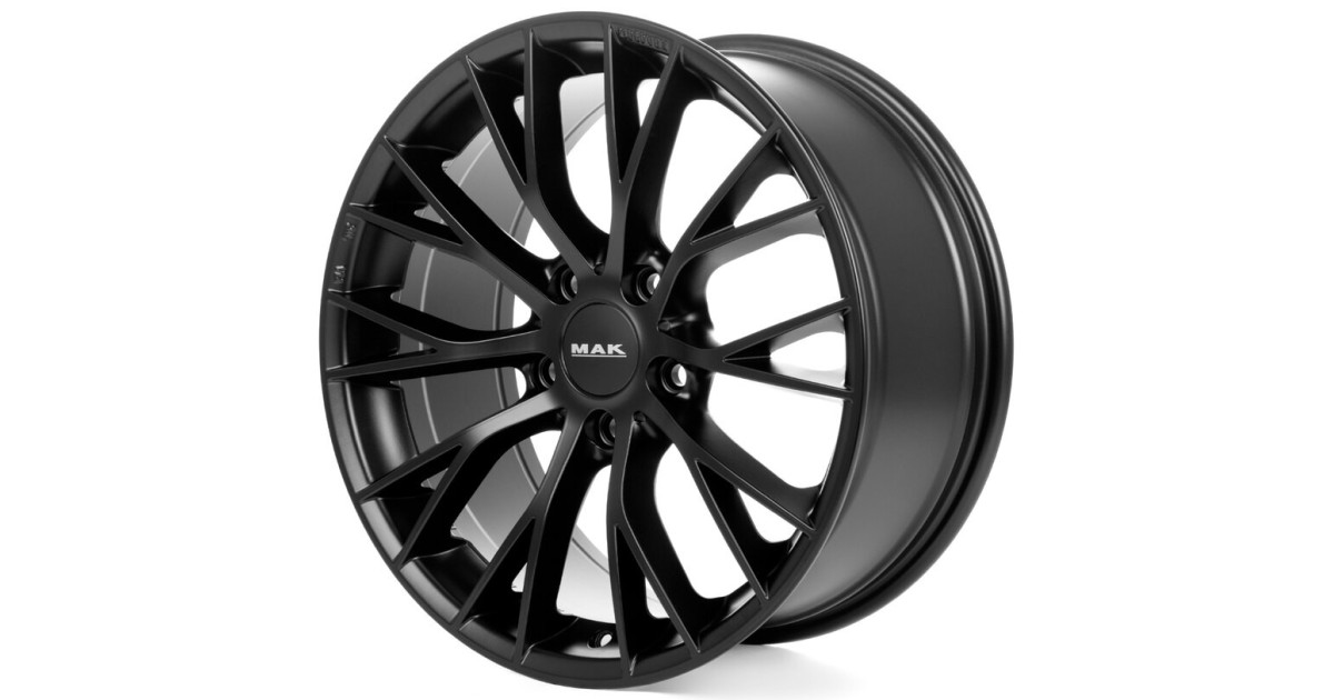 Jante Alu MAK MUNCHEN MATT BLACK 8x18 5x120 ET30 , Alésage 72.6