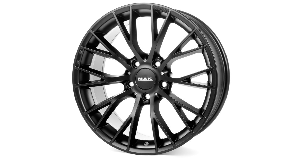 Jante Alu MAK MUNCHEN MATT BLACK 8x18 5x120 ET30 , Alésage 72.6