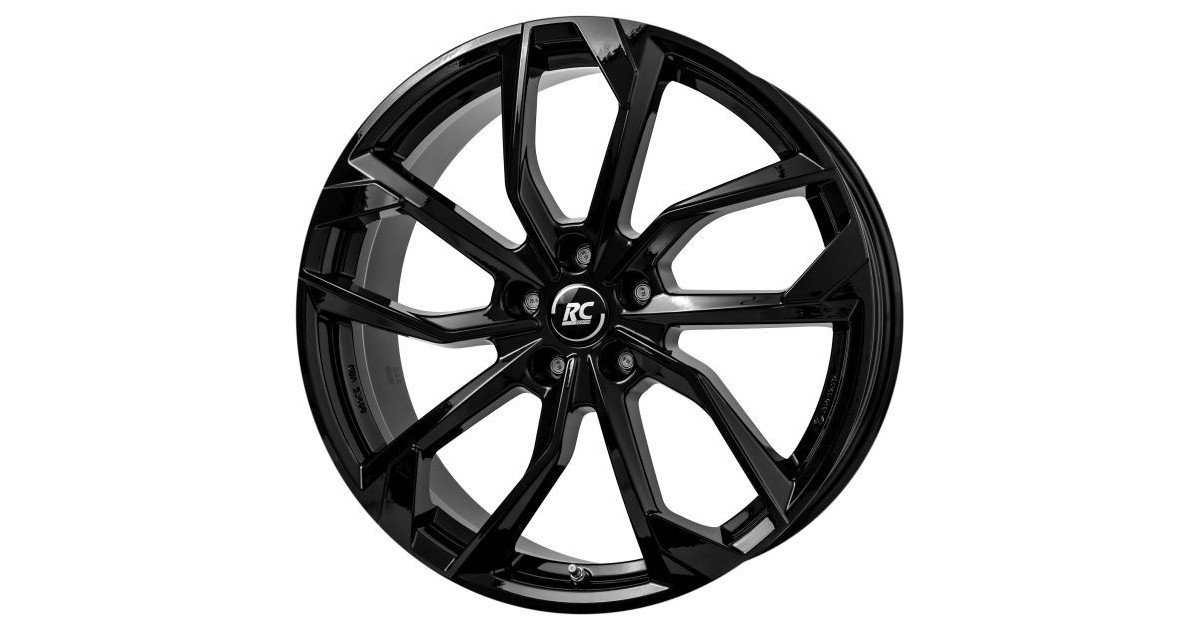 Jante Alu RC Design  RC34 (SG) Noir brillant 7,5x18 5x112 ET41 , Alésage 57.1