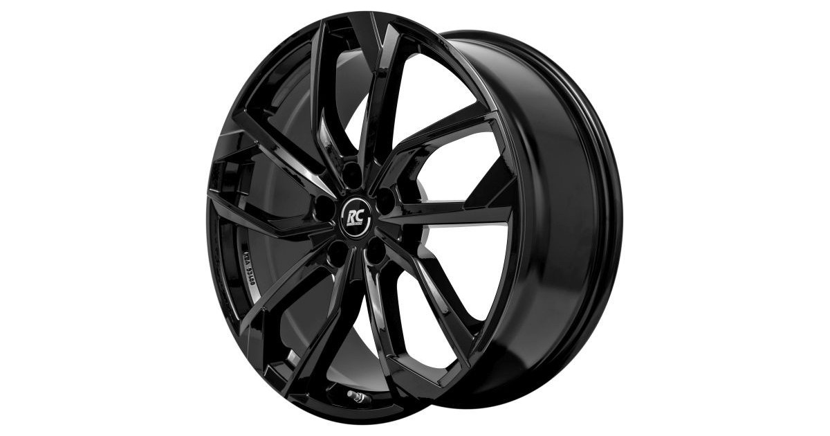 Jante Alu RC Design  RC34 (SG) Noir brillant 7,5x18 5x112 ET41 , Alésage 57.1