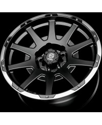 Jante ALU, SPARCO DAKAR Noir mat / liseré poli / rivets 8.5X18 6/139.70, Alésage 106.1