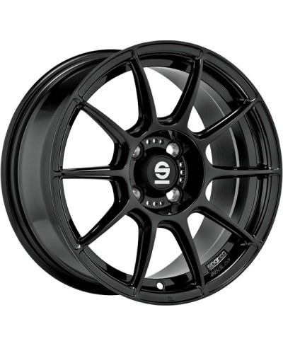 Jante ALU, SPARCO FF1 GLOSS BLACK 7X17 4/100 ET33, Alésage 63.4