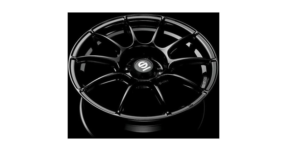 Jante ALU, SPARCO FF1 GLOSS BLACK 7X17 4/100 ET33, Alésage 63.4