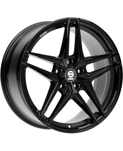 Jante ALU, SPARCO RECORD Gloss Black 7.5X17 5/112 ET48, Alésage 73.1