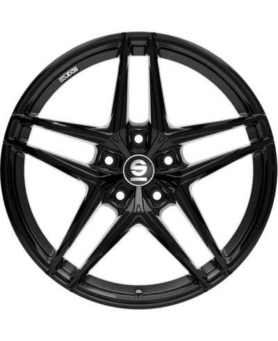 Jante ALU, SPARCO RECORD Gloss Black 7.5X17 5/112 ET48, Alésage 73.1