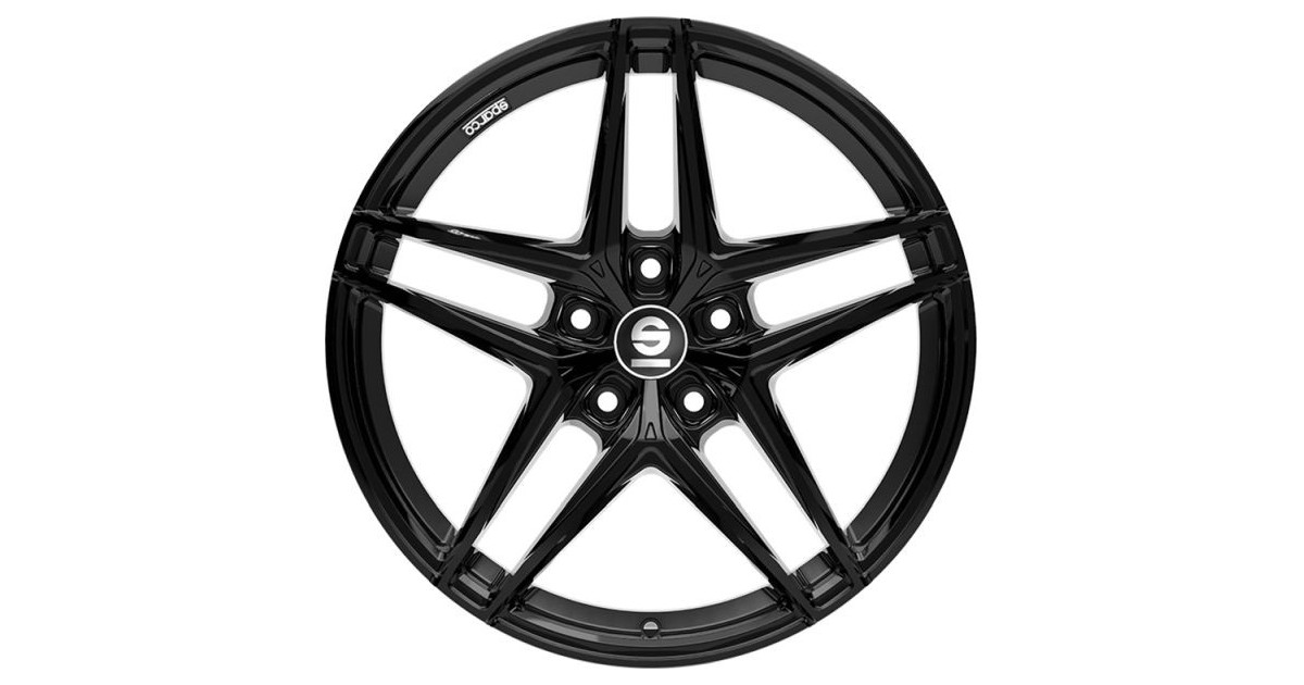 Jante ALU, SPARCO RECORD Gloss Black 8.5X19 5/112 ET50, Alésage 73.1