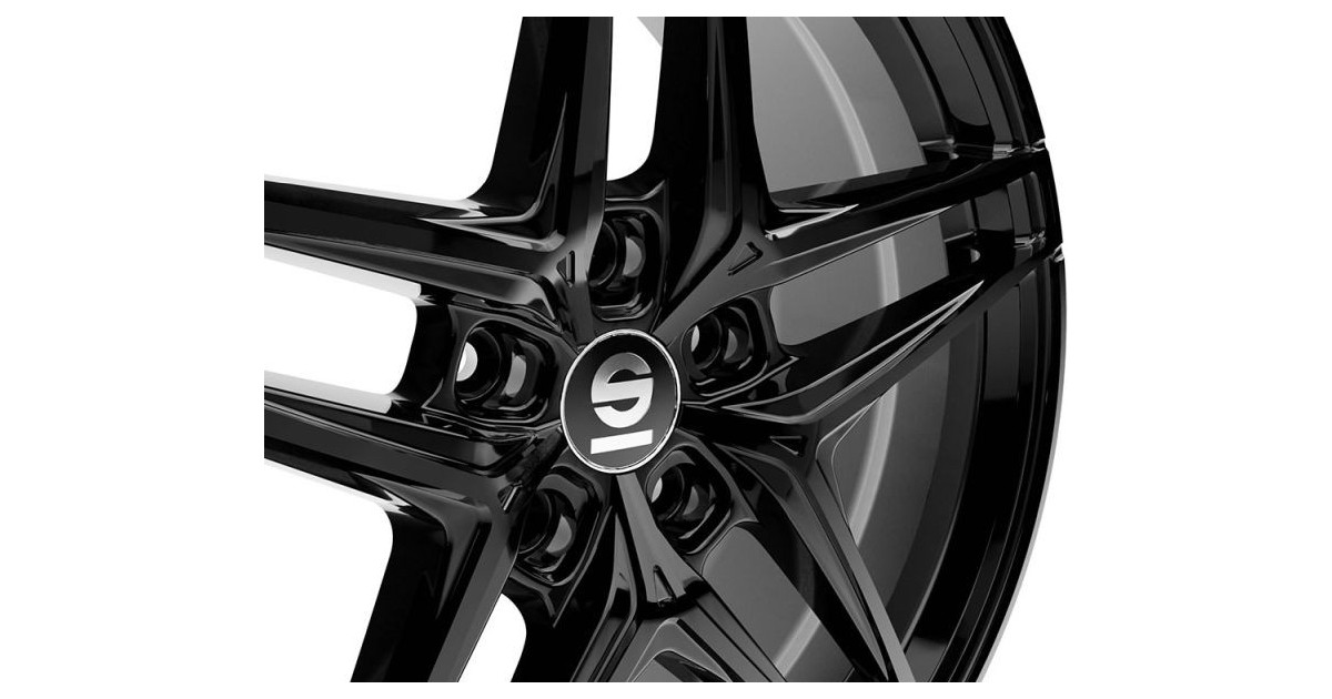 Jante ALU, SPARCO RECORD Gloss Black 8.5X19 5/112 ET50, Alésage 73.1