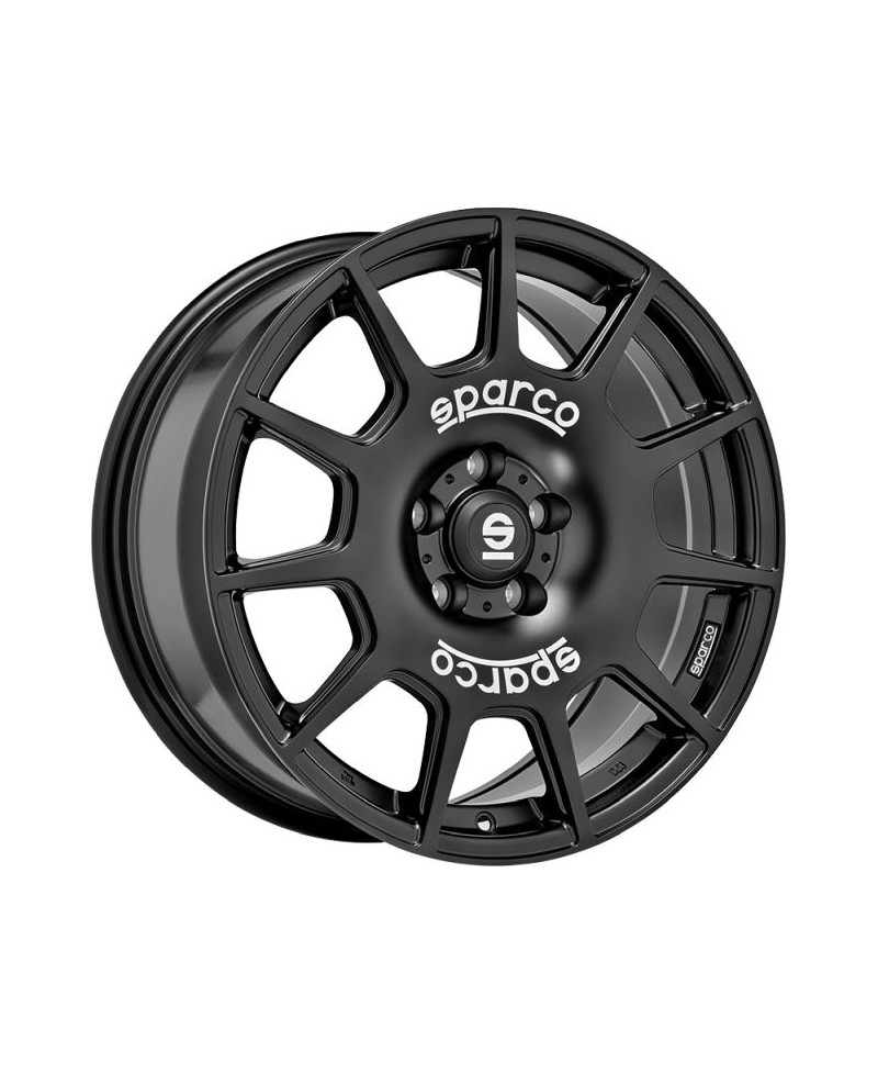Jante ALU, SPARCO TERRA MATT BLACK + WHITE LETTERING 8X18 5/100 ET35, Alésage 63.4