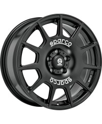 Jante ALU, SPARCO TERRA MATT BLACK + WHITE LETTERING 8X18 5/100 ET35, Alésage 63.4