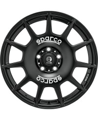 Jante ALU, SPARCO TERRA MATT BLACK + WHITE LETTERING 8X18 5/100 ET35, Alésage 63.4