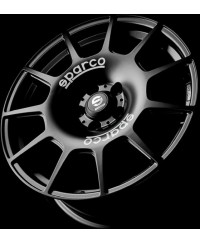 Jante ALU, SPARCO TERRA MATT BLACK + WHITE LETTERING 8X18 5/100 ET35, Alésage 63.4