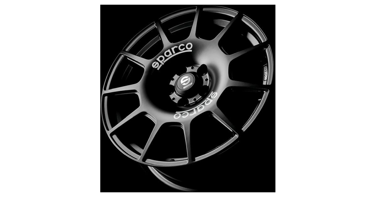 Jante ALU, SPARCO TERRA MATT BLACK + WHITE LETTERING 8X18 5/114.3 ET45, Alésage 73.1