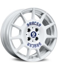 Jante ALU, SPARCO TERRA WHITE + BLUE LETTERING, 7.5X17 5/100 ET35, Alésage 63.4