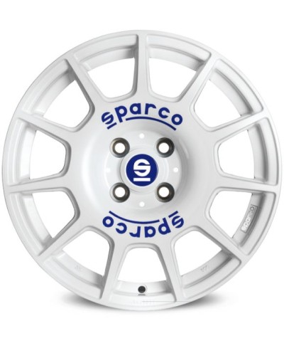 Jante ALU, SPARCO TERRA  WHITE + BLUE LETTERING, 7.50X17 5/100 ET48, Alésage 63.4