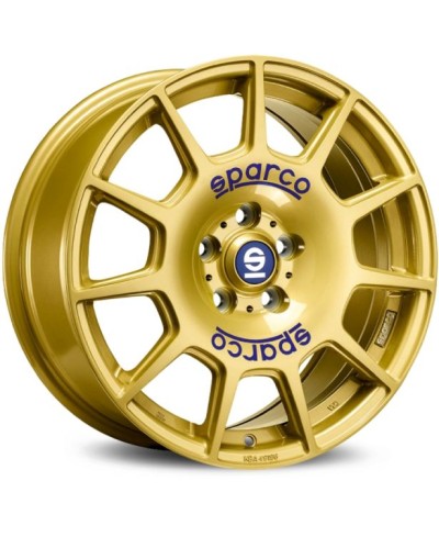 Jante ALU, SPARCO TERRA RACE GOLD + BLUE LETTERING, 7.5X17 5/100 ET48, Alésage 63.4