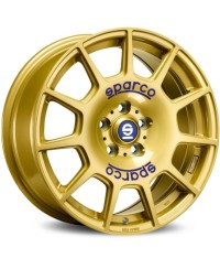 Jante ALU, SPARCO TERRA RACE GOLD + BLUE LETTERING, 7.5X17 5/100 ET48, Alésage 63.4