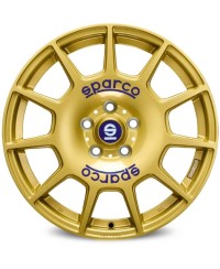 Jante ALU, SPARCO TERRA RACE GOLD + BLUE LETTERING, 7.5X17 5/100 ET48, Alésage 63.4