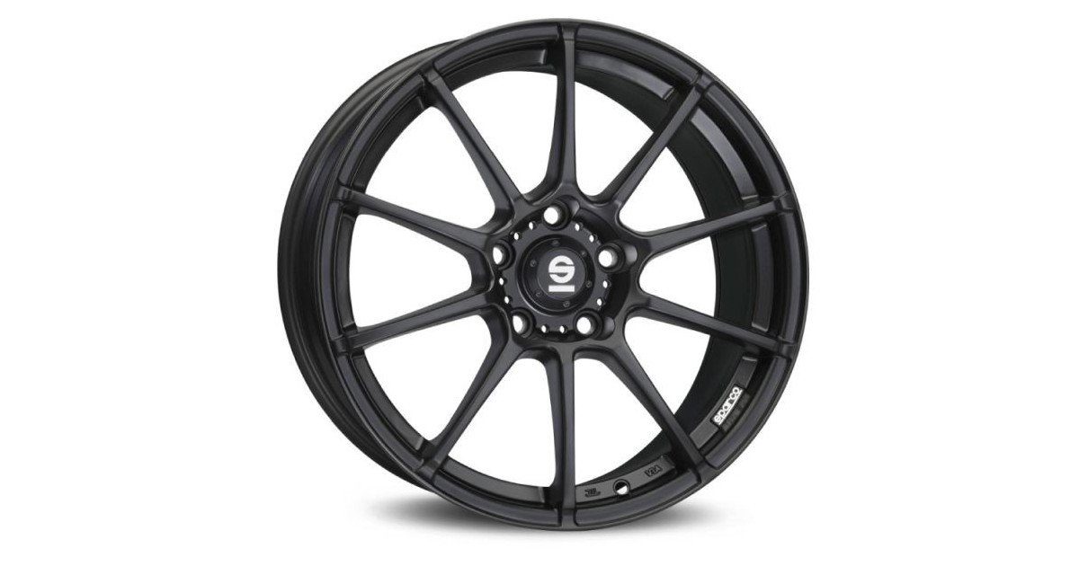 Jante ALU, SPARCO ASSETTO GARA MATT BLACK, 7X17 4/100 ET30, Alésage 63.4