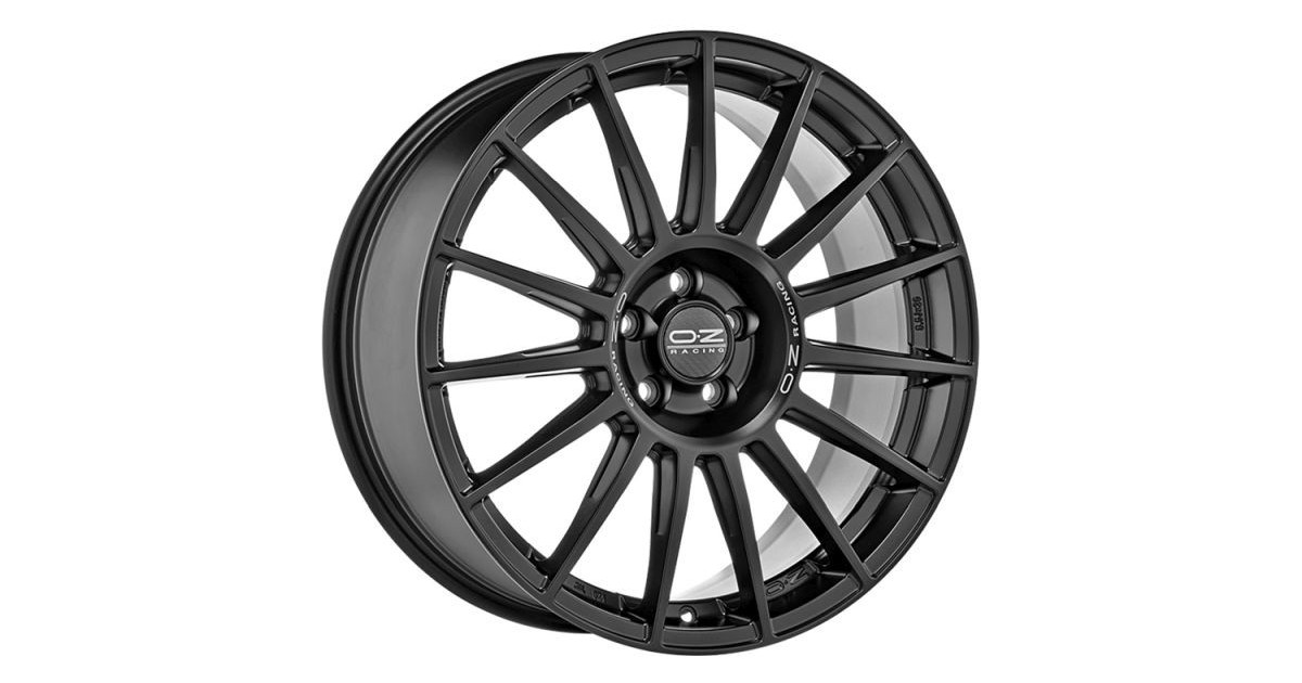 Jante ALU, OZ  SUPERTURISMO DAKAR MATT BLACK+SILVER LETTER 9.5X21 5/130 ET46, Alésage 71.6