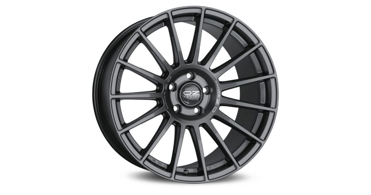 Jante ALU, OZ  SUPERTURISMO DAKAR MATT GRAPHITE + SILVER LETTER 9.5X21 5/130 ET55, Alésage 71.6