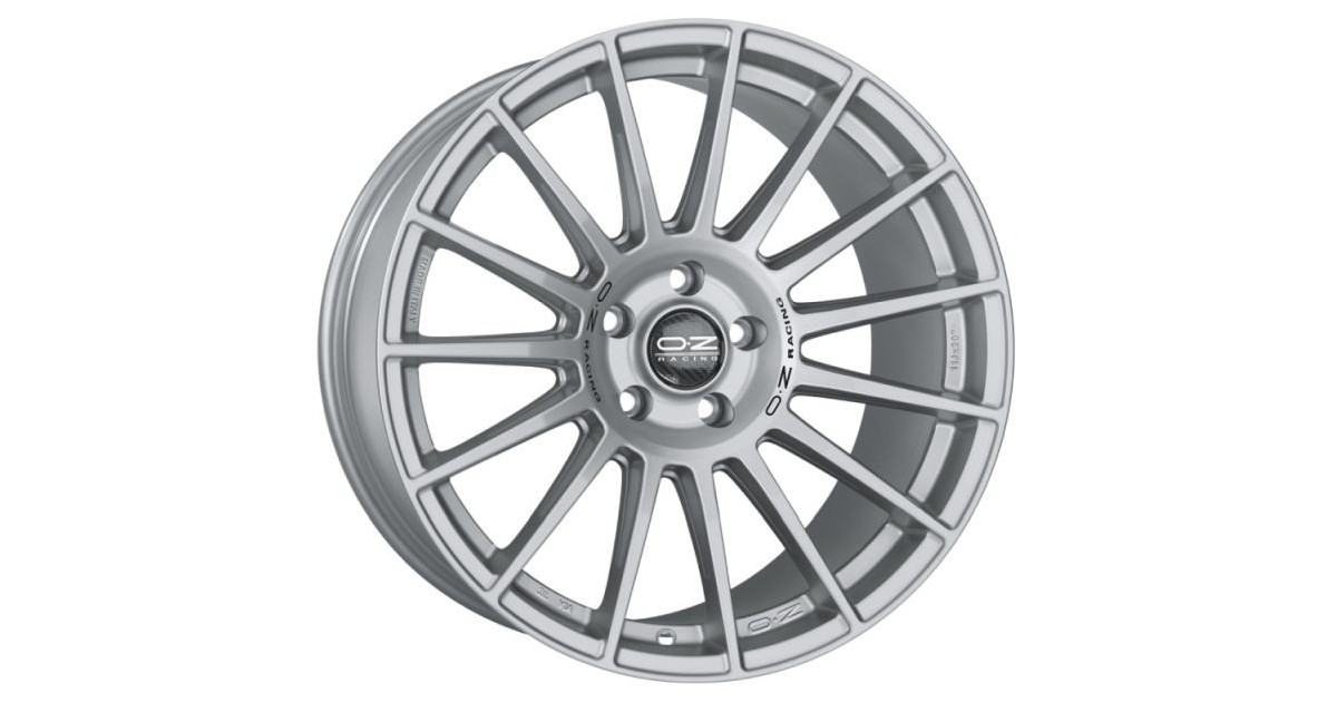 Jante ALU, OZ Superturismo DAKAR MATT RACE SILVER + BLACK LETTER 10X20 5/120 ET40, Alésage 79