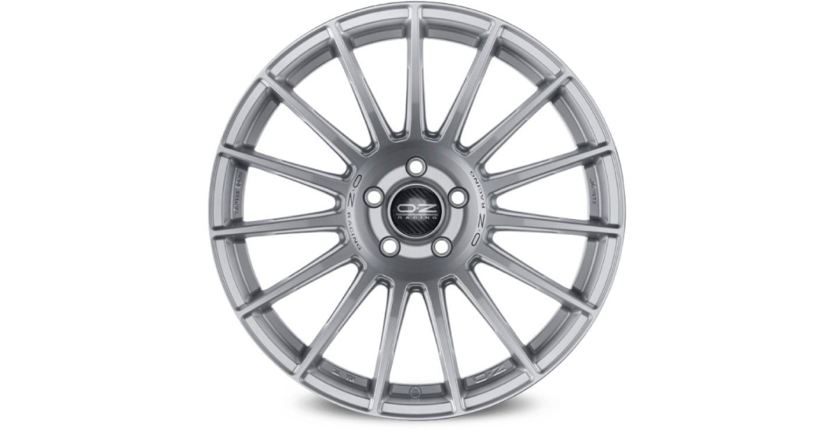 Jante ALU, OZ Superturismo DAKAR MATT RACE SILVER + BLACK LETTER 10X20 5/120 ET40, Alésage 79