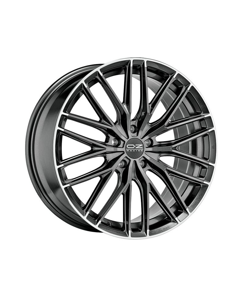 Jante ALU, OZ Gran Turismo HLT  Graphite brillant / liseré poli 8.5X20 5/112 ET28, Alésage 75